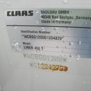Claas Liner 450T Zbinden
