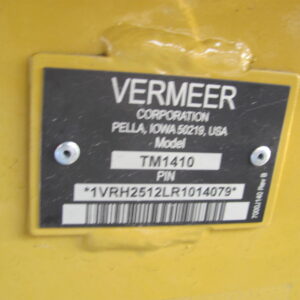Vermeer TM1410 UN8010 6